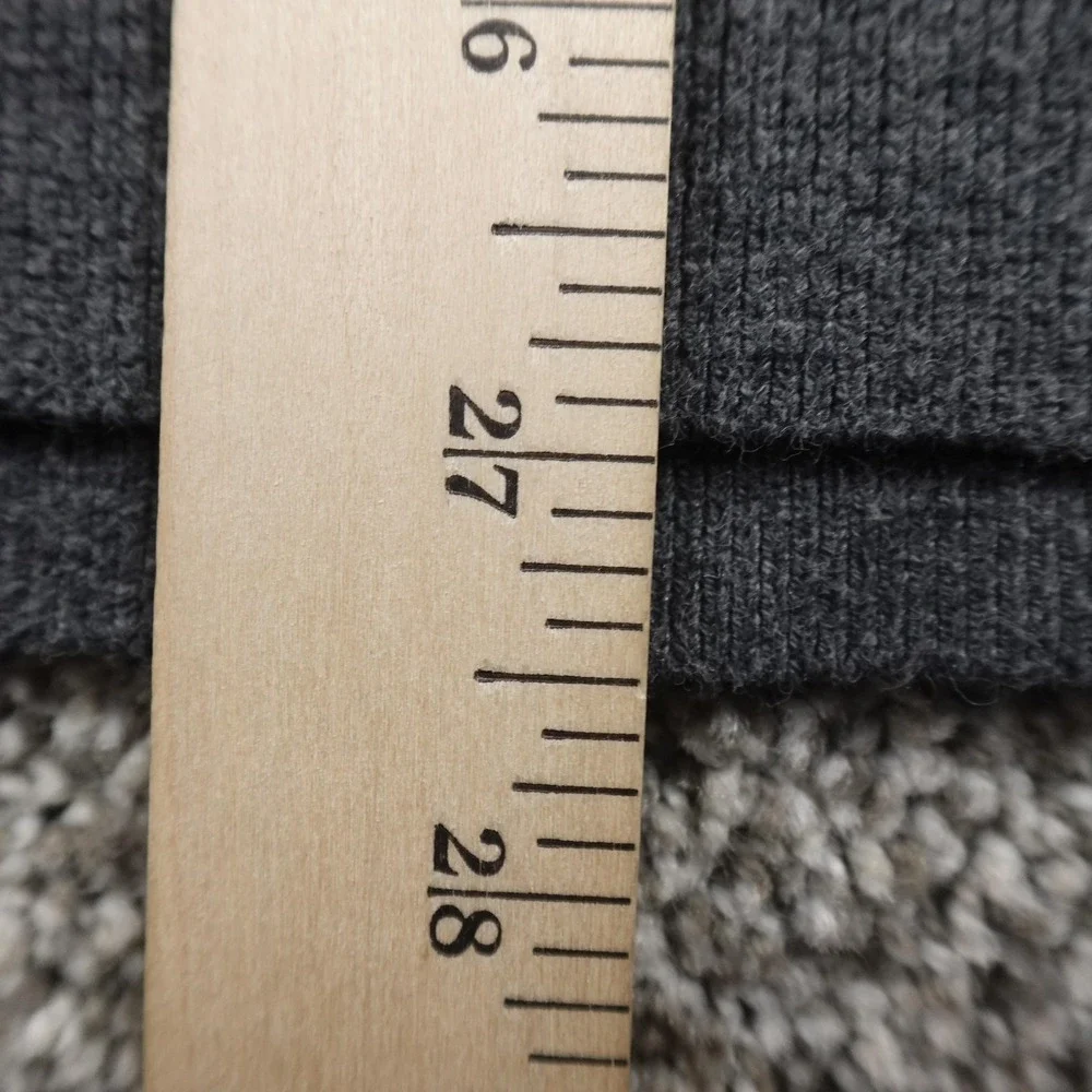 Banana Republic Sweater‎ Mens L Gray Knit 1/4 Zip Mock Neck Pullover Sweatshirt